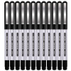 得力deli文具直液式走珠笔 0.5mm 宝珠笔中性笔签字笔水笔12支装 S656