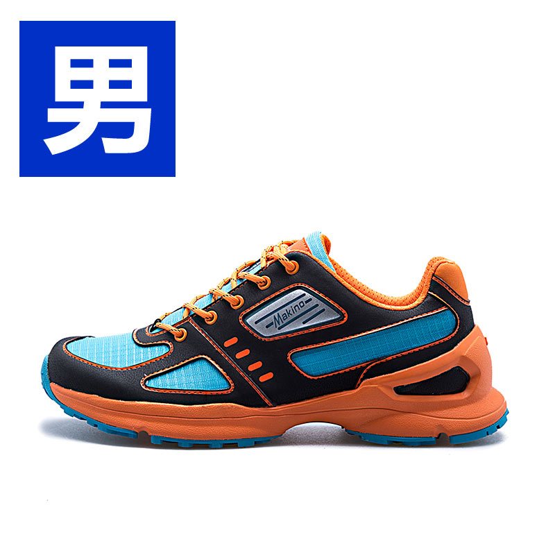 犸凯奴跑鞋0355-1 黑色+橙色 39码