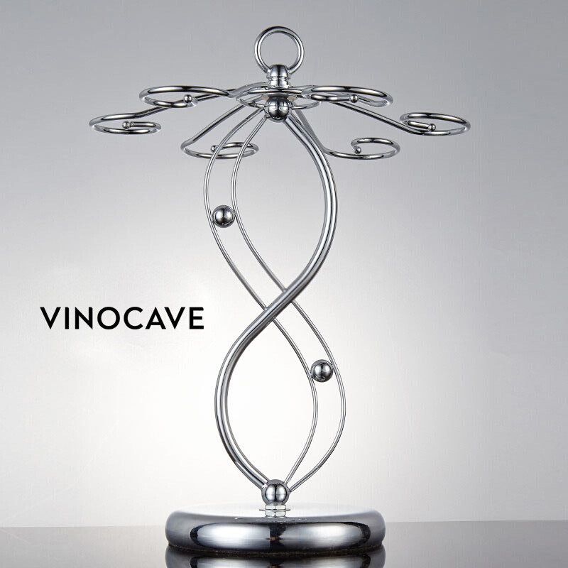 维诺卡夫 vinocave酒杯架 红酒架悬挂酒杯架 创意酒架 红酒杯架配红酒杯 红酒杯架 8字回旋杯架