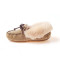 OZWEAR UGG OB088 翻毛女士羊毛内里豆豆鞋船鞋 栗色 40码
