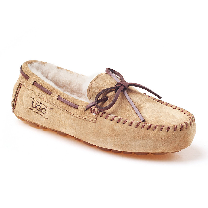 OZWEAR UGG OB300冬款防泼水防滑动物底内增高毛豆豆鞋 栗色 40码