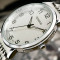 鹏志（PANGCHI）手表 进口2035机芯时尚商务男表 超清大数字钢带女士腕表2511 钢带白面（男款）