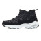 Skechers斯凯奇女鞋短靴2017新款D‘lites高帮保暖休闲鞋66666076 黑色 37码