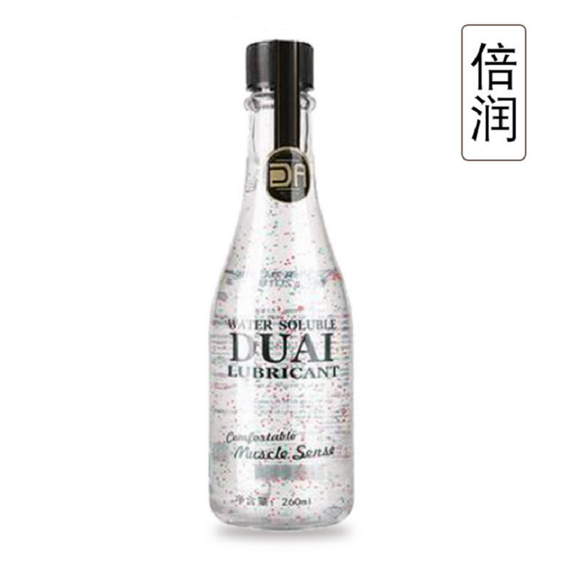 独爱(DUAI)性爱幻彩颗粒润滑油按摩精油 阴道干涩人体润滑液 水溶性人体润滑剂 成人情趣性用品 倍润260ML