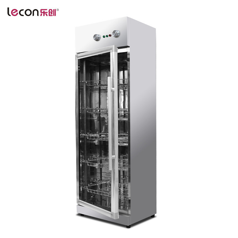 乐创（lecon）B4 商用消毒柜家用消毒碗柜立式柜式不锈钢碗筷厨房餐具高温消毒 单门不锈钢玻璃门