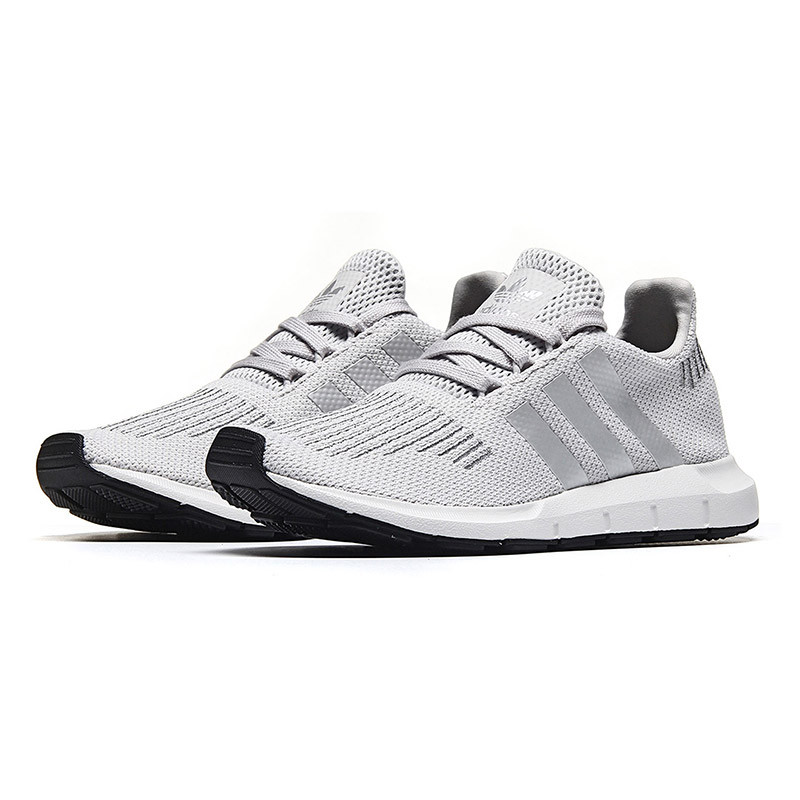 adidas阿迪达斯三叶草运动鞋女鞋休闲鞋SWIFT RUN运动鞋CG4145 灰色 38码