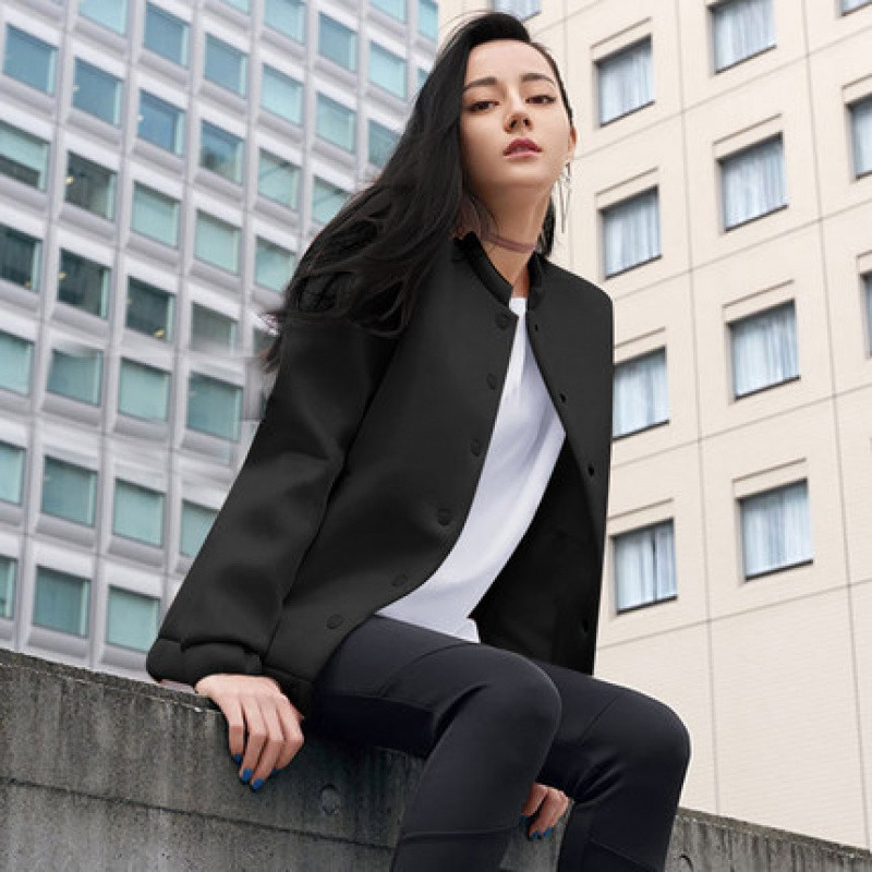 adidas阿迪达斯女装外套2017秋新款休闲保暖运动服开衫夹克CD1817 L（成人） CD1817