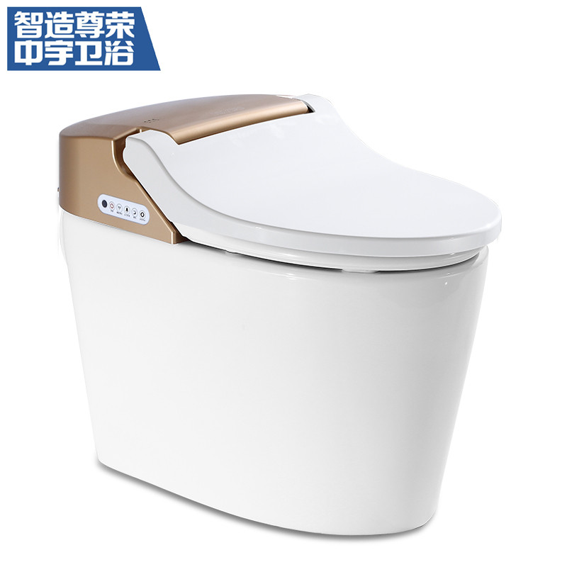 中宇(JOYOU)一体式智能马桶坐便器无水箱电动全自动喷射虹吸冲水座便器300M/400M地排WJY54008
