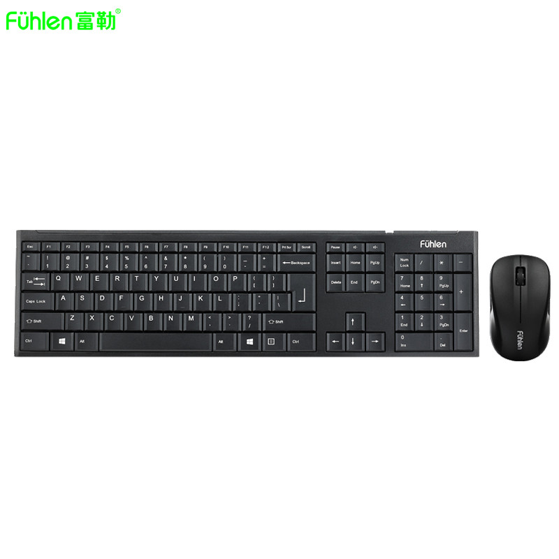 富勒（Fuhlen）MK850黑色无线键鼠套装
