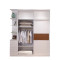 驰友(CHIYOU) 衣柜简约现代储物衣柜木纹衣柜卧室家具 1.8米衣柜+转角