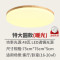 薄吸顶灯简约现代led客厅书房日式灯具圆形北欧原木实木卧室灯 圆形75*5cm暖白光