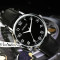 鹏志（PANGCHI）手表 进口2035机芯时尚商务男表 超清大数字钢带女士腕表2511 间金带白面（女款）