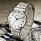鹏志（PANGCHI）手表 进口2035机芯时尚商务男表 超清大数字钢带女士腕表2511 黑带银壳黑面（男款）