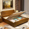 艾帛利(AIBOULLY) 床 实木床1.8米双人床 简约现代1.5米橡胶木床 木质单人床1.2米实木床家具 1.8*2.0m标准床+床垫+床头柜*1