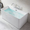 小户型一体式浴缸无缝水浴环保水阀老年人浴缸洗浴环保泡泡浴通用 &asymp1.7M 简约空缸