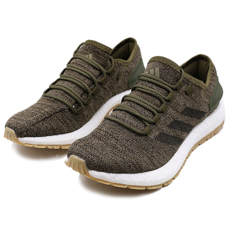 adidas阿迪达斯男子跑步鞋2017新款PUREBOOST休闲运动鞋S80784 绿色 45码