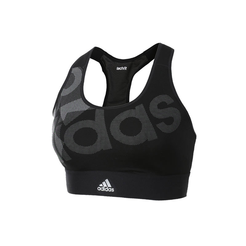 adidas阿迪达斯女子运动胸衣2017新款训练休闲运动服BR7932 均码 黑色