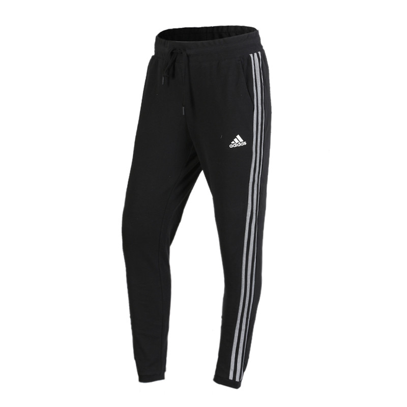 ADIDAS阿迪达斯女裤2017夏新款运动裤三条纹针织休闲长裤BK5458 XL BK5458