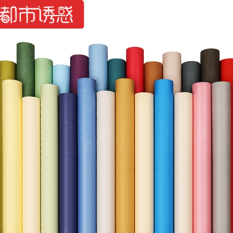 现代简约无纺布蚕丝纯色素色壁纸卧室欧式客厅电视背景墙纸紫色仅墙纸 白灰色