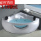 三角形扇形双人浴缸1.1/1.2/1.3/1.4/1.5/1.6米恒温冲浪按摩浴盆 ≈1.1m 空缸（不带玻璃）