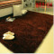 丝亮丝地毯加密客厅简约茶几卧室床边欧式可定制地毯 咖啡色+亮丝