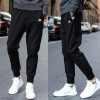 阿迪达斯adidas男裤冬季针织保暖收口小脚裤休闲长裤-BP8742 L BK7433