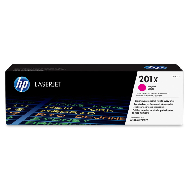 惠普（HP）CF400X 201X 高容黑色硒鼓(适用LaserJet M252dw/n M274n M277dw/n) 【CF403X(201X)/品红色2300页】