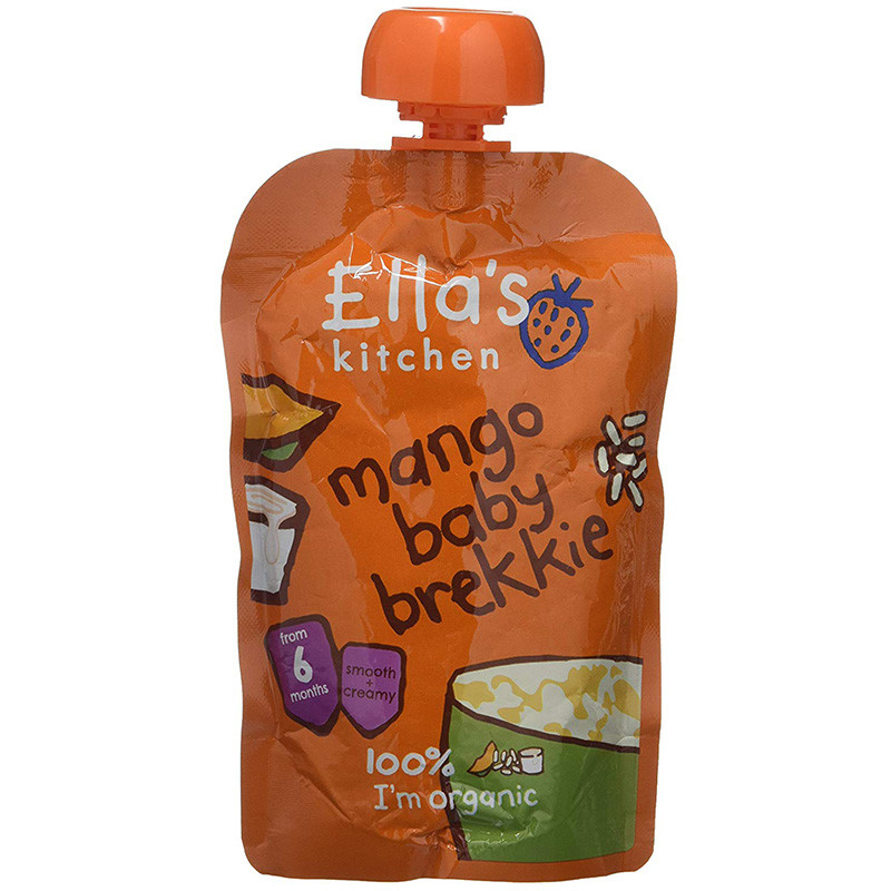 Ella’s Kitchen 艾拉的厨房 婴儿早餐芒果酸奶米粉泥 100克/袋