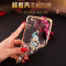 三星note3指环壳印花n9009保护套n9002潮女n9008v软壳n9005手机壳 蝴蝶结-玫瑰金