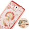 三星note3指环壳印花n9009保护套n9002潮女n9008v软壳n9005手机壳 粉开屏孔雀-玫瑰金