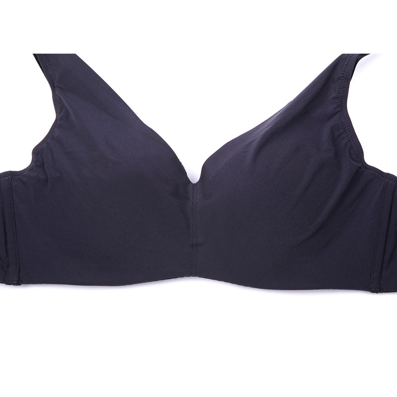 GO无钢圈内衣 女 聚拢文胸罩薄款性感收副乳小胸上托奶罩新款正品 70A 黑色