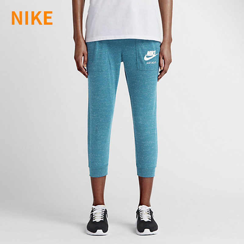 耐克NIKE女装夏季运动裤透气休闲七分裤中裤-726054-418 L 726054-418