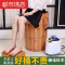 泡脚不开裂足浴桶不漏水健康美容院足浴洗澡脚盆多功能加热洗澡保U型70高多功能杉木1套-双盖 W型70高熏蒸款杉木1套-带盖