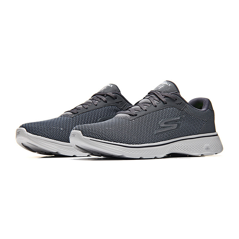 Skechers斯凯奇男鞋健步鞋新款Go Walk 4舒适运动鞋54156 灰色 44码