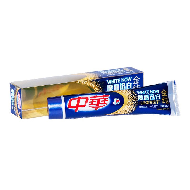 中华 金纯魔丽迅白 冰晶双重 薄荷味 牙膏 100g（支）