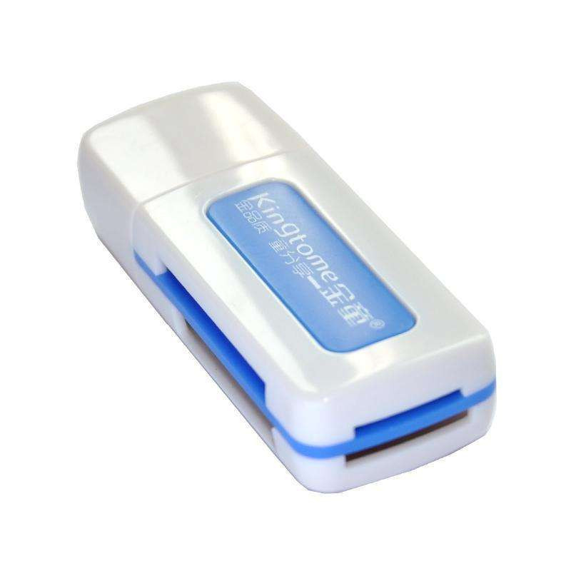 金童（Kingtome）TF手机卡/SD相机卡四合一读卡器 USB2.0 蓝色