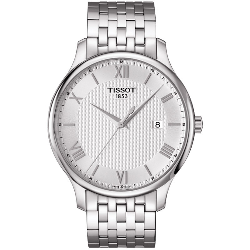 天梭(TISSOT)俊雅系列时尚钢带石英男士手表T063.610.11.038.00 T063.610.11.038.00