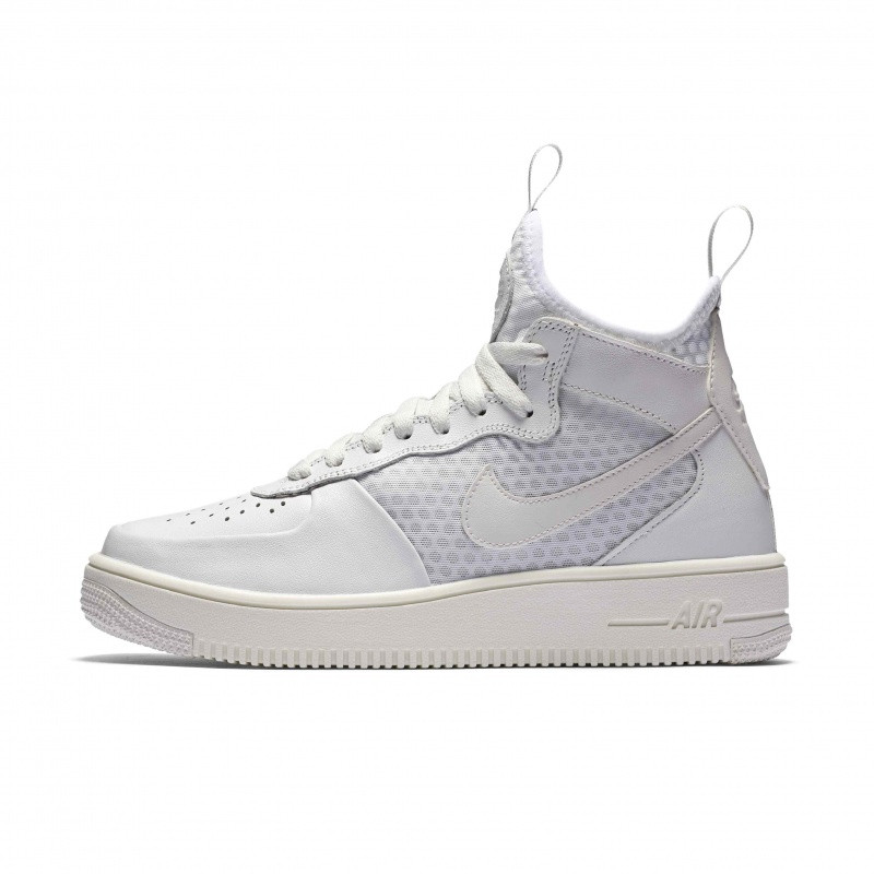 NIKE耐克AIRFORCE1女子空军一号休闲板鞋864025-001-100- 顶峰白/顶峰白/银灰色 36.5