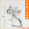 洋子（YangZi）（LANMiu）上市全铜明装厨房冷热水龙头挂墙式洗菜盆厨房阳台水槽龙头_1 十字轮横式款25cm管