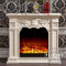 洋子（YangZi）1.5/1.2/1米欧式壁炉深色壁炉白色壁炉贴银箔壁炉壁炉取暖器_1 1.5白色+装饰心