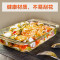 洋子（YangZi）玻璃烤盘家用鱼盘长方形焗饭盘烘焙微波炉烤箱盘子餐具 1L(个人焗饭盘)