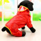 纯色创意宠物狗狗通用雨衣雨披四脚防水衣服泰迪贵宾比熊博美小中型犬大型犬家居家用生活日用带帽_1 红色