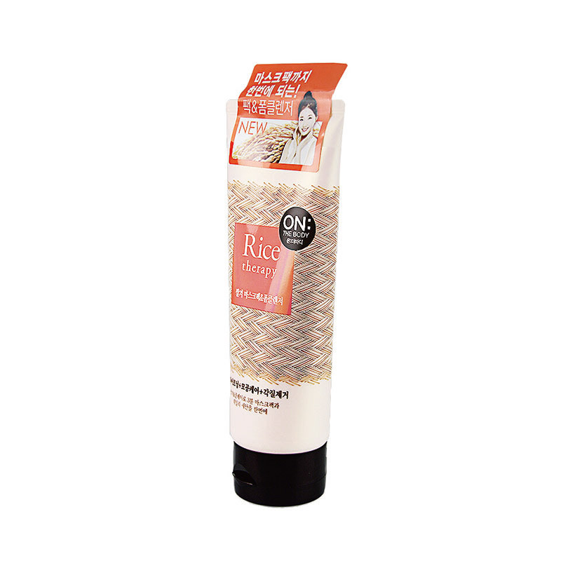 ON THE BODY大米疗法米糠面膜贴&泡沫洁面乳 150g