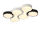 阿库琉斯 简约现代LED优质铝材吸顶灯大气客厅灯创意圆形温馨卧室灯时尚个性北欧风新款灯具 L40-单色-咖啡