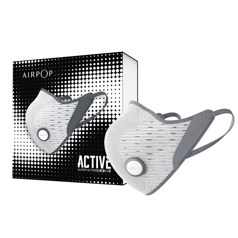 AirPOP Active防雾霾口罩 白灰色