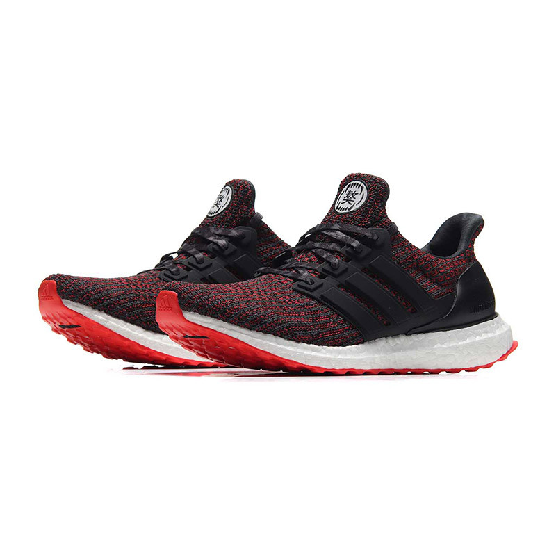 adidas阿迪达斯男子跑步鞋2018狗年款ULTRABOOST休闲运动鞋BB6173. BB6173喜水库红+1号黑色 41码