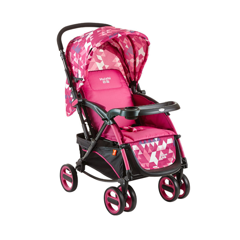 荟智(huizhi)婴儿推车双向推杆童车可折叠坐卧躺调节可当摇椅摇篮ha