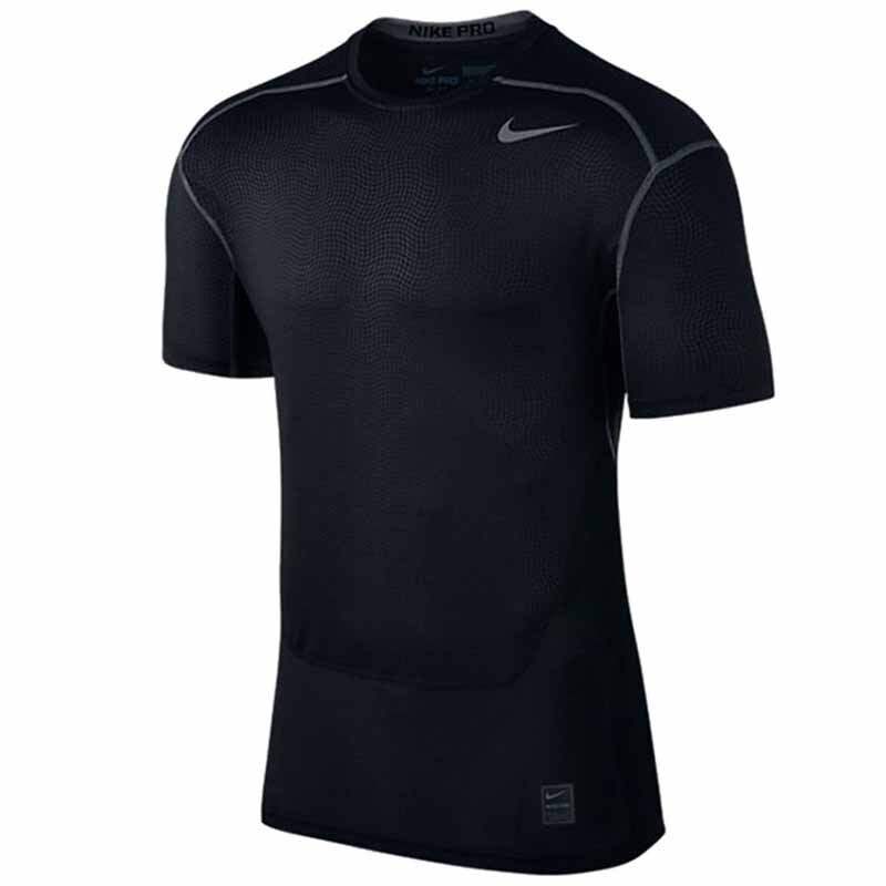 NIKE耐克男装新款男子透气速干紧身训练服运动短袖T恤-826592-010 2XL 默认颜色