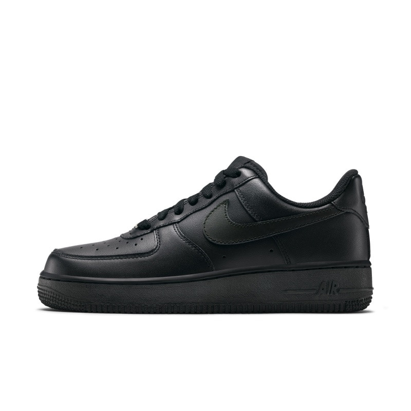 NIKE耐克女鞋airforce空军一号AF1纯黑小黑鞋休闲板鞋315115-038 黑/黑 38