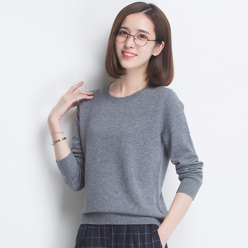 恒源祥女士羊毛衫08XD8803 中灰 160/M
